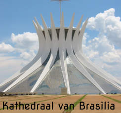 Kathedraal van Brasilia in Brazilie